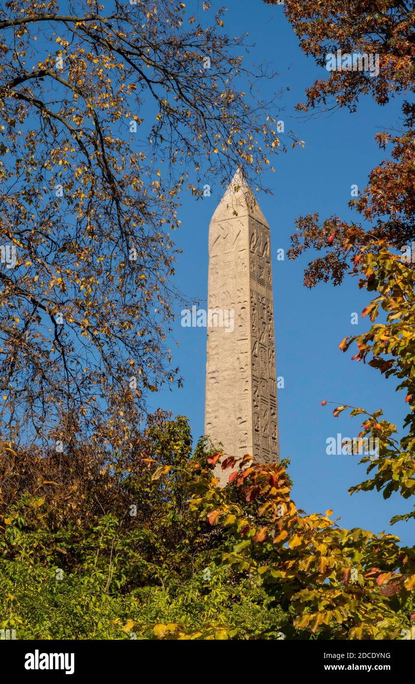 Cleopatra's Needle Obelisk, Central Park, NYC Stock Photo Alamy