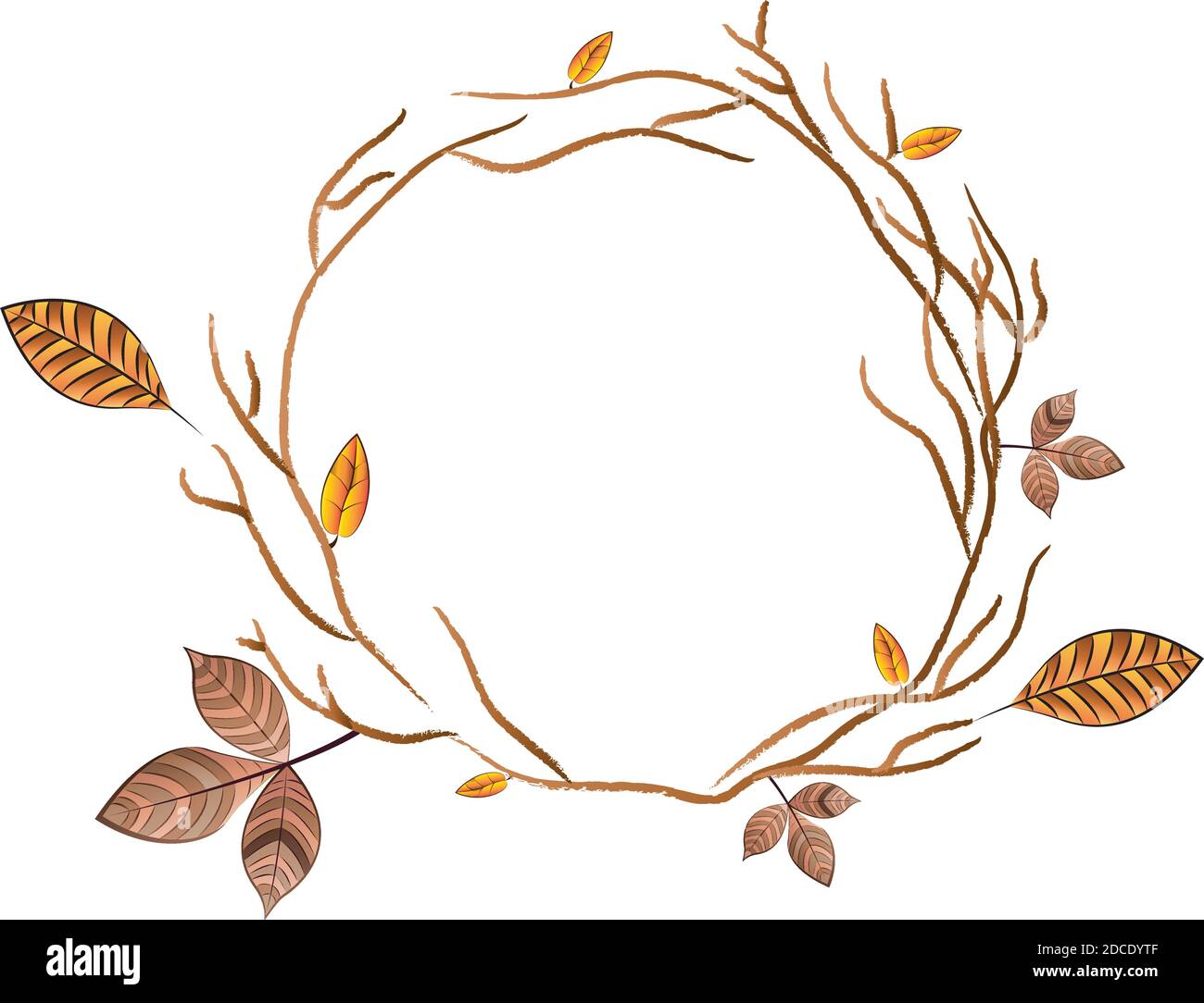 Dry autumn leaves Stock Vector Image & Art - Alamy