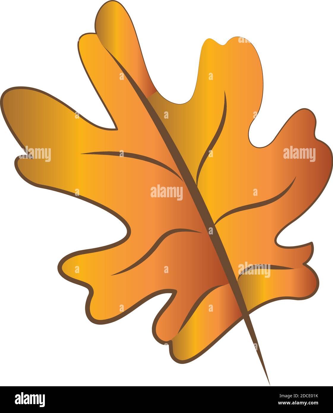 Dry autumn leaf Stock Vector Image & Art - Alamy