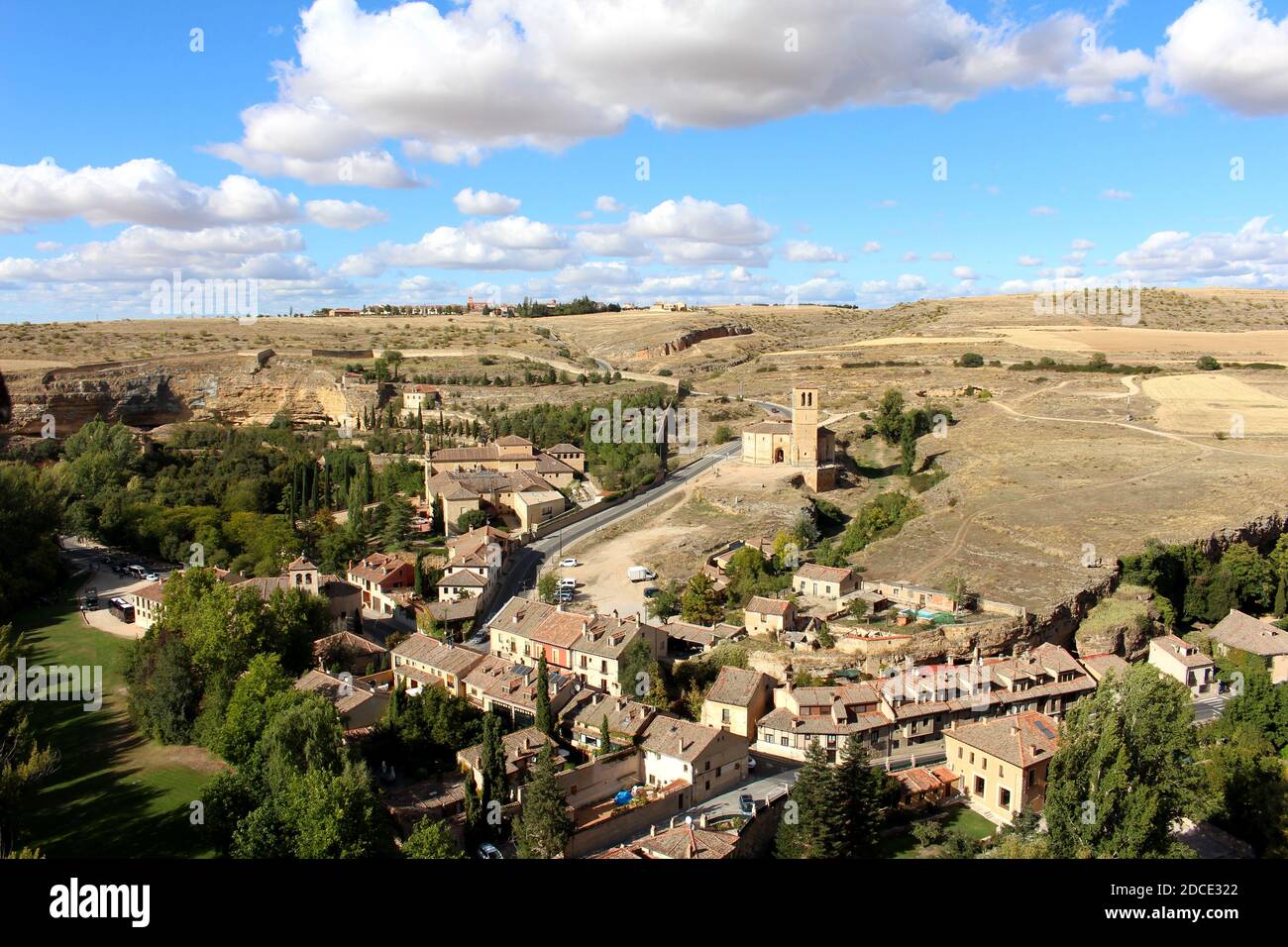 View from city walls, Segovia Stock Photo