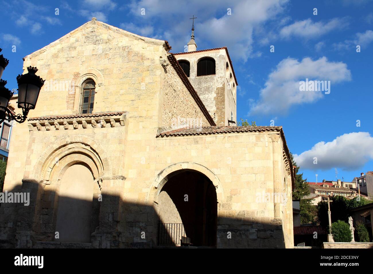 View of a catholic church in Segovia, Spain Stock Photo