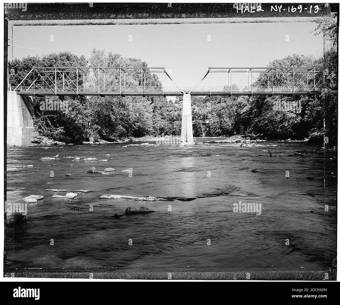 Keeseville upper bridge. Stock Photo