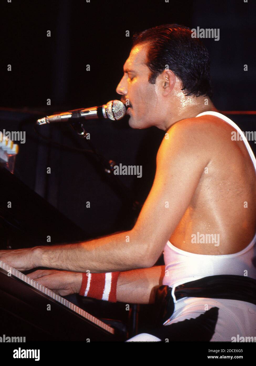 Freddie mercury lead vocals piano hi-res stock photography and images -  Alamy