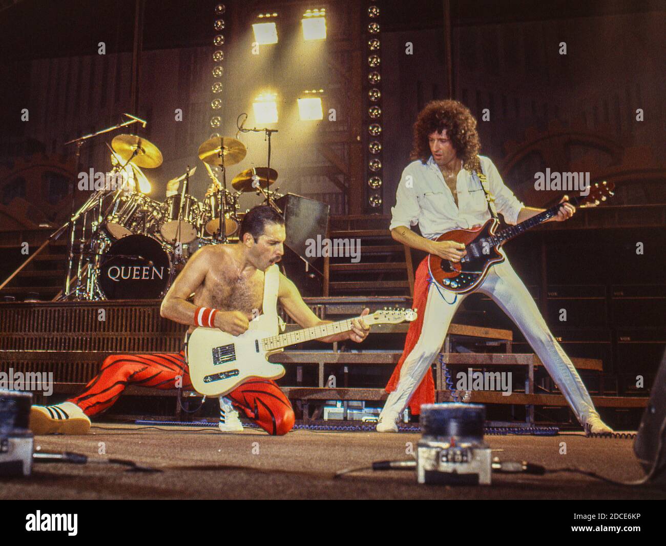 The British rock band Queen in concert at Wembley Arena,London 4.9.1984