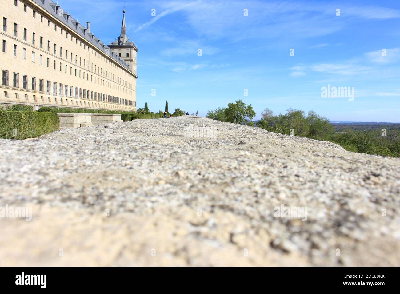 El Escorial, view from the gardens Stock Photo