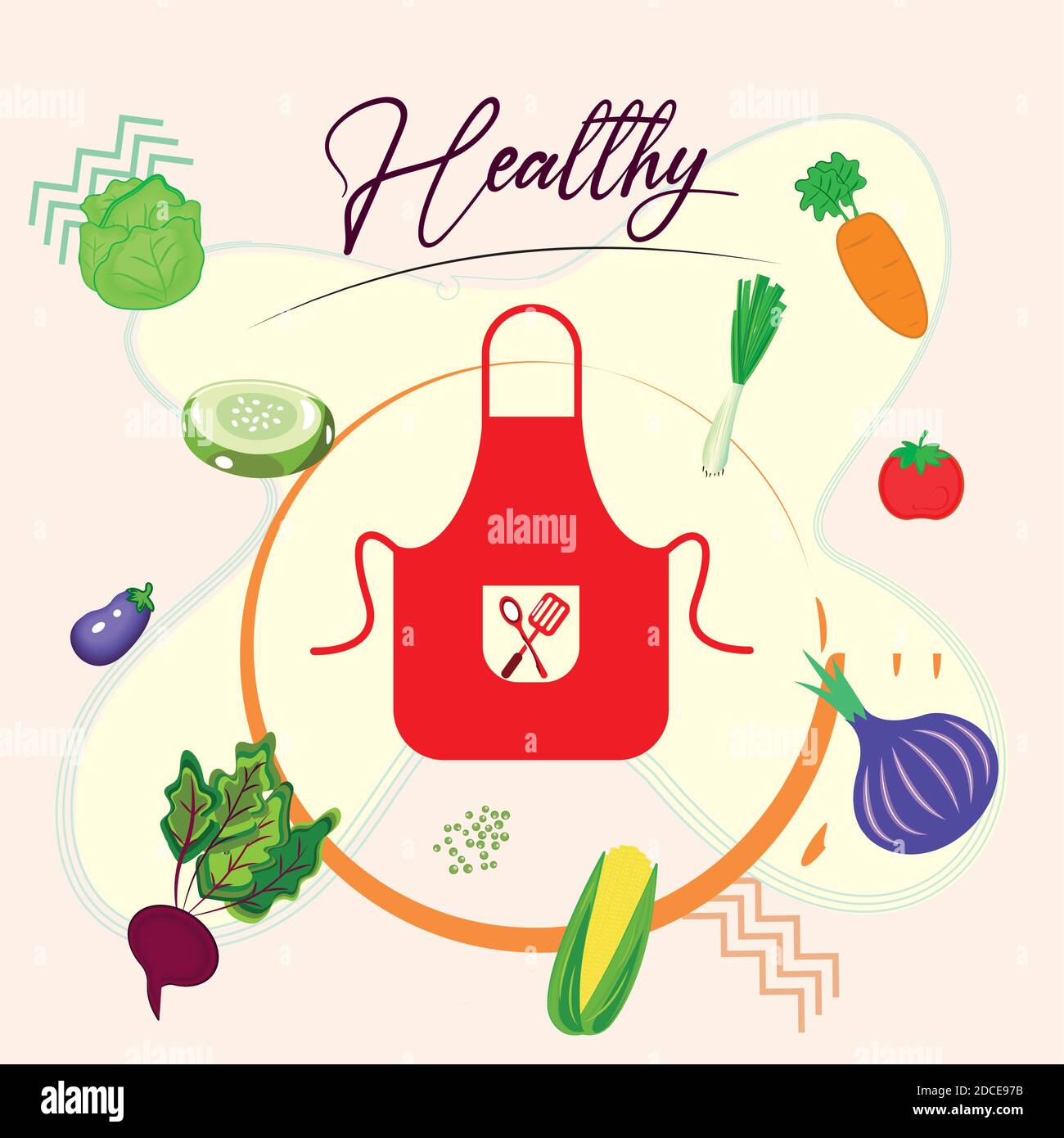 Healthy food poster Stock Vector
