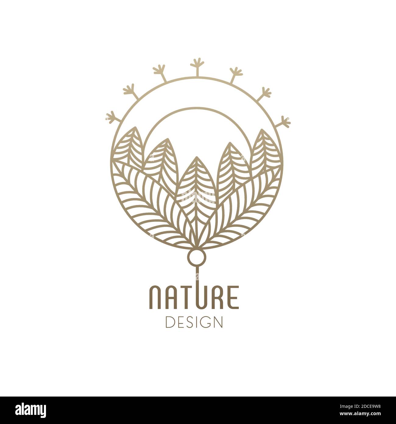 Linear logo nature Stock Vector Image & Art - Alamy