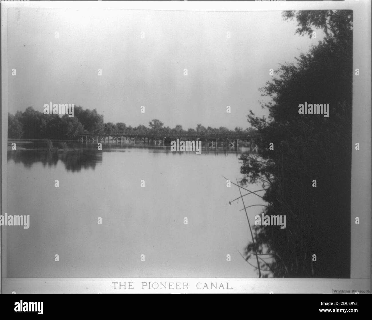 Kern river and the Pioneer canal. Kern County, Cal Stock Photo Alamy
