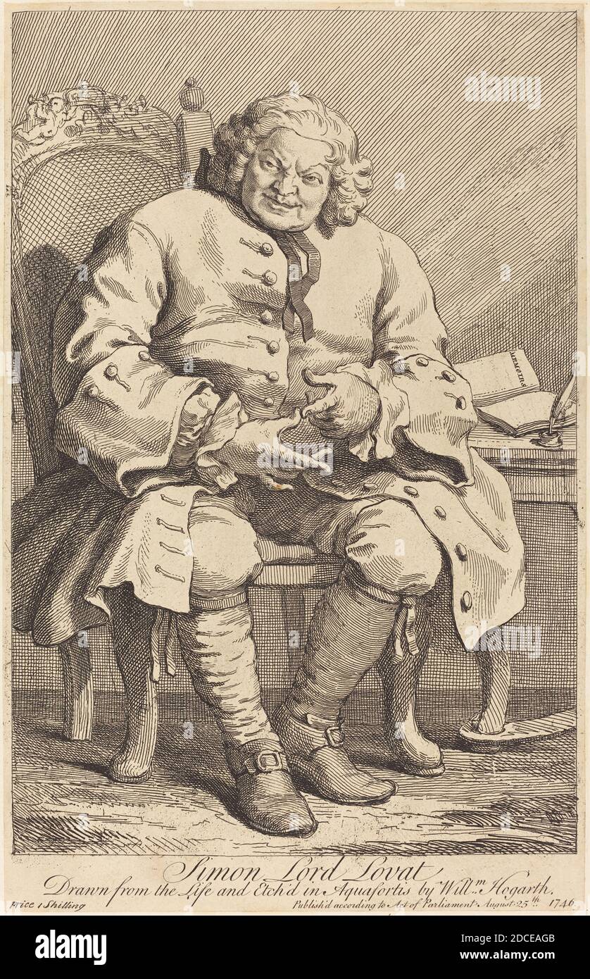 William Hogarth, (artist), English, 1697 1764, Simon Lord Lovat, 1746