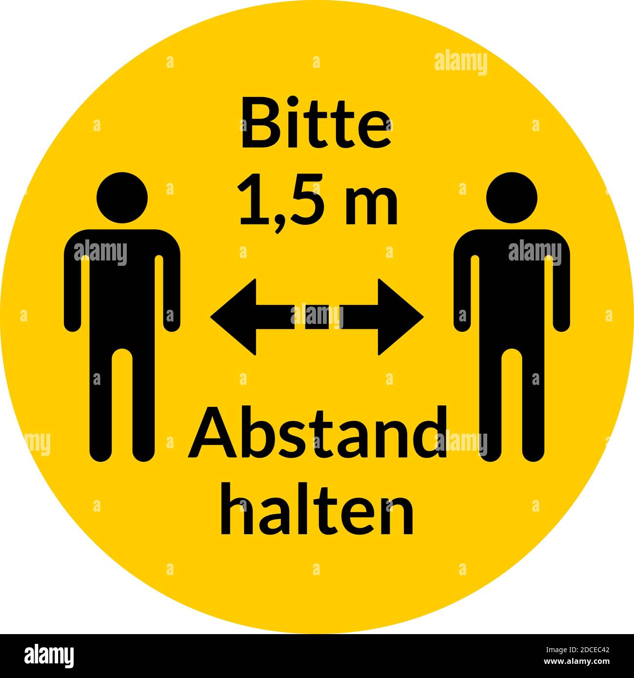 5 m abstand halten Stock Vector Images Alamy