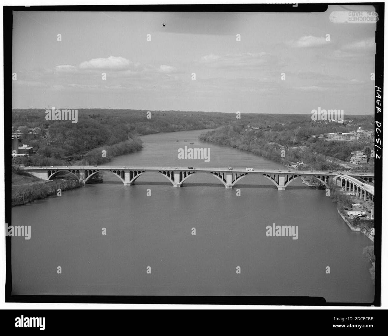 Key Bridge DC 1992. Stock Photo