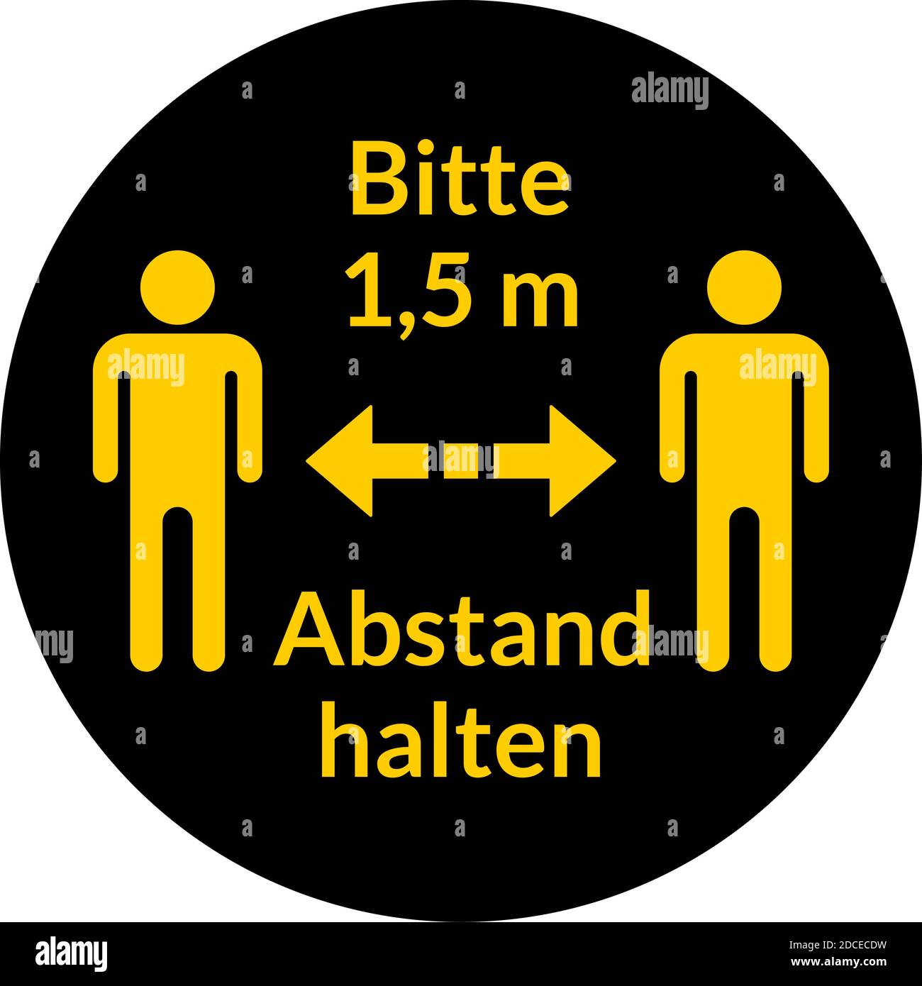 5 m abstand halten hi-res stock photography and images - Alamy
