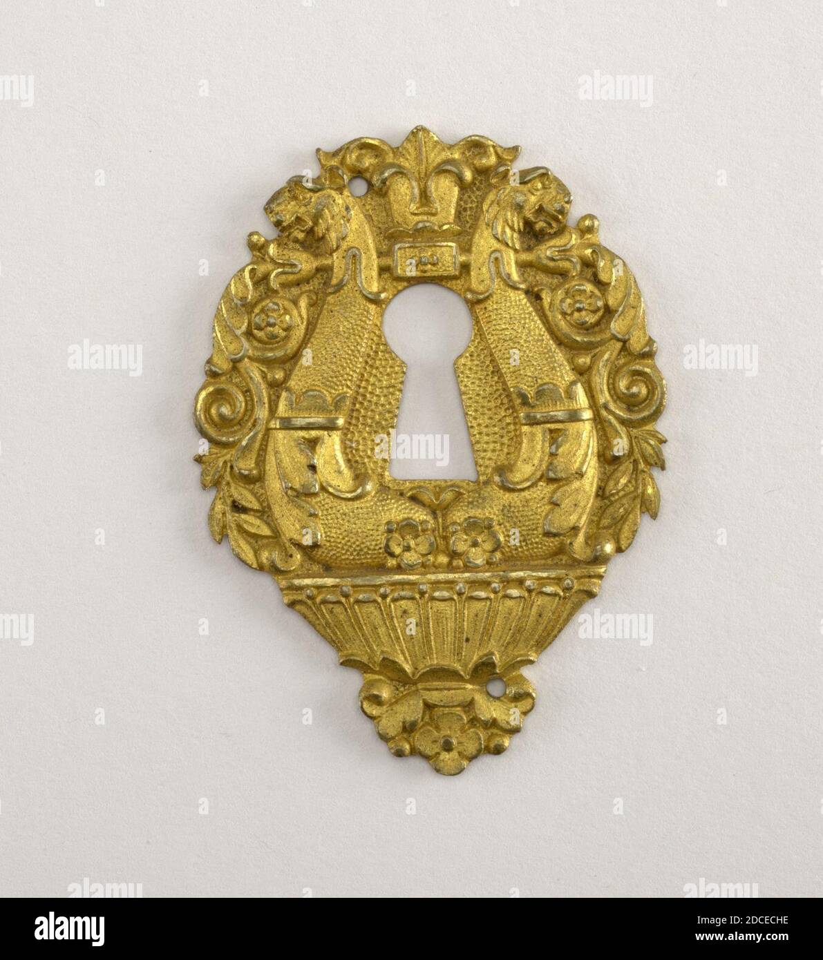 Keyhole Escutcheon (France), early 19th century Stock Photo Alamy