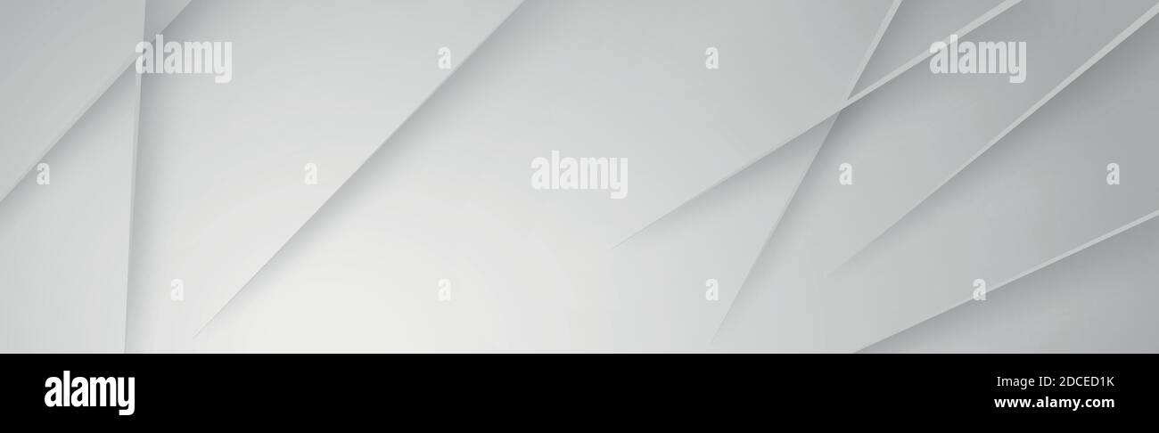 Abstract white panoramic background with lines - Vector illustration ...