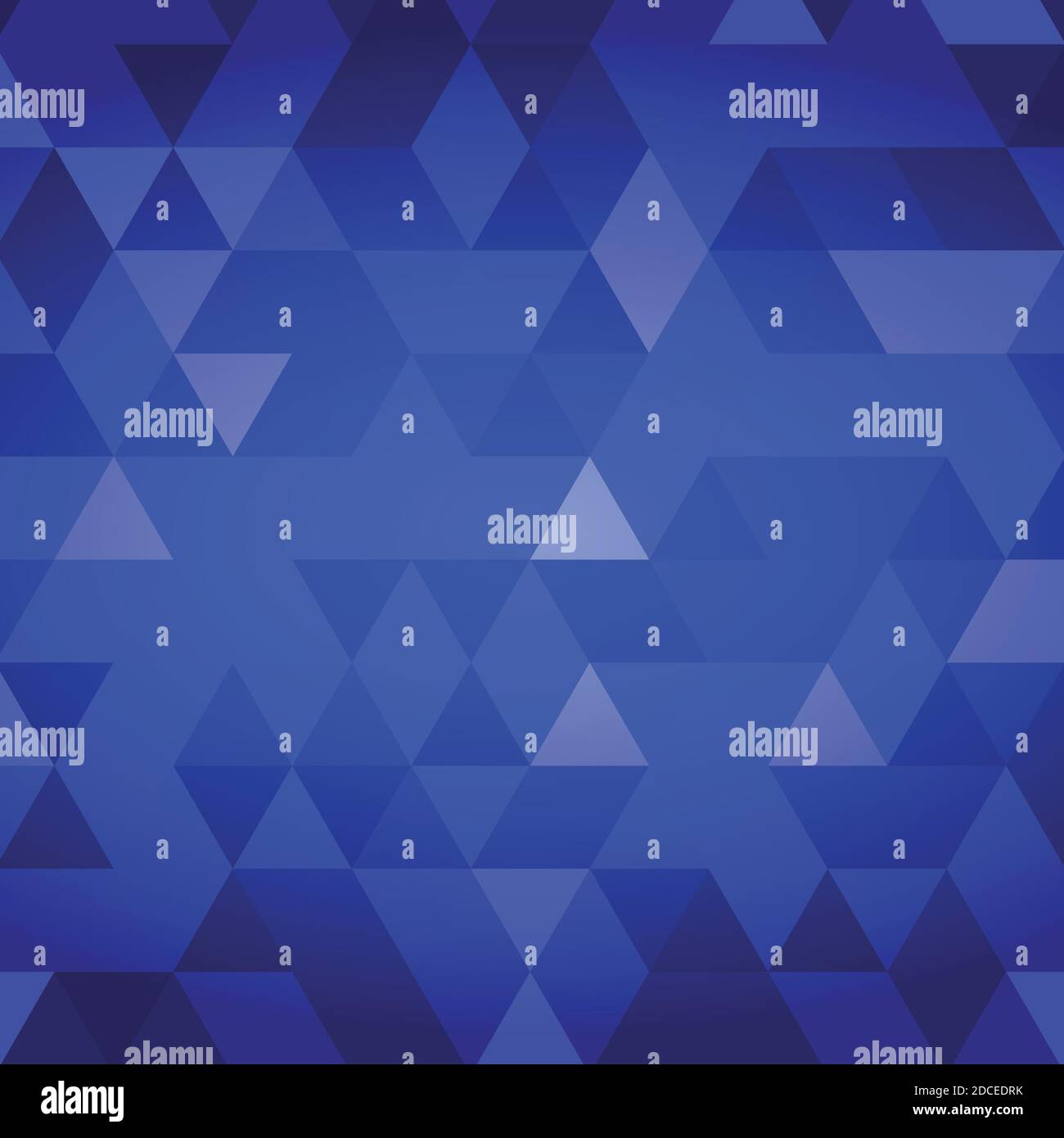 Abstraction blue background many small multicolored triangles - illustration Stock Vector