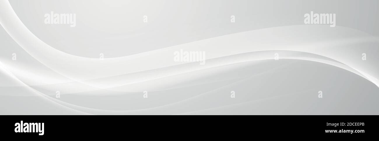 Abstract white panoramic background with lines - Vector illustration ...