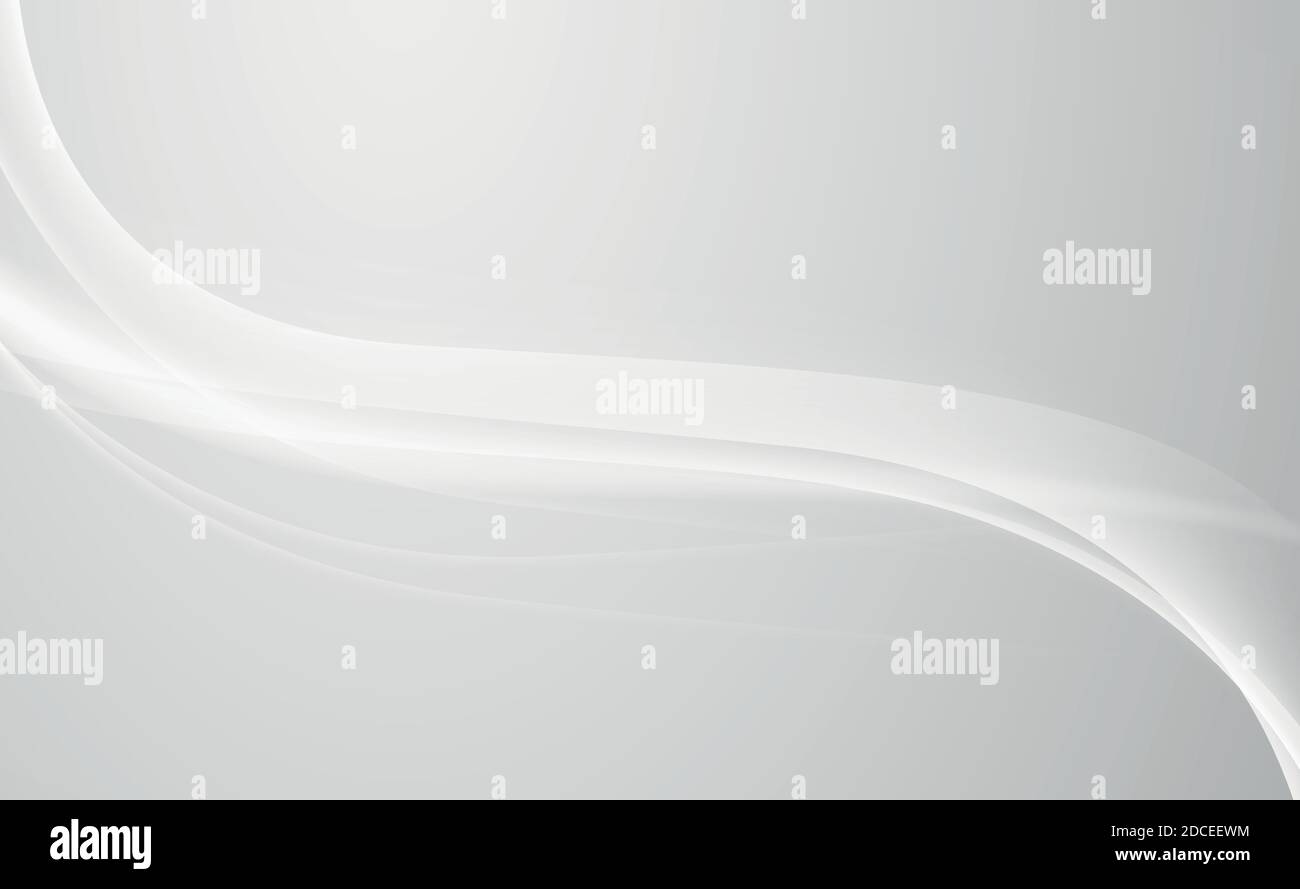 Abstract white panoramic background with lines - Vector illustration ...