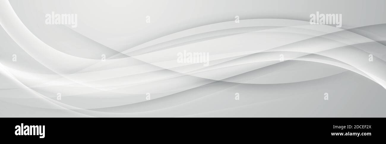 Abstract white panoramic background with lines - Vector illustration ...