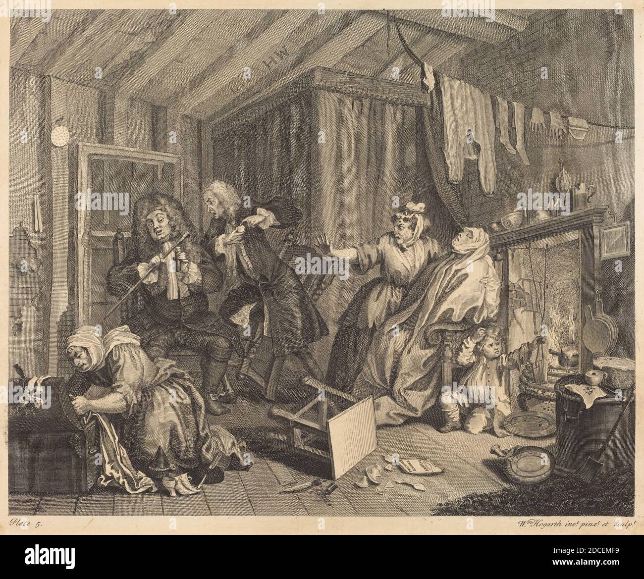 William Hogarth, (artist), English, 1697 1764, A Harlot's Progress