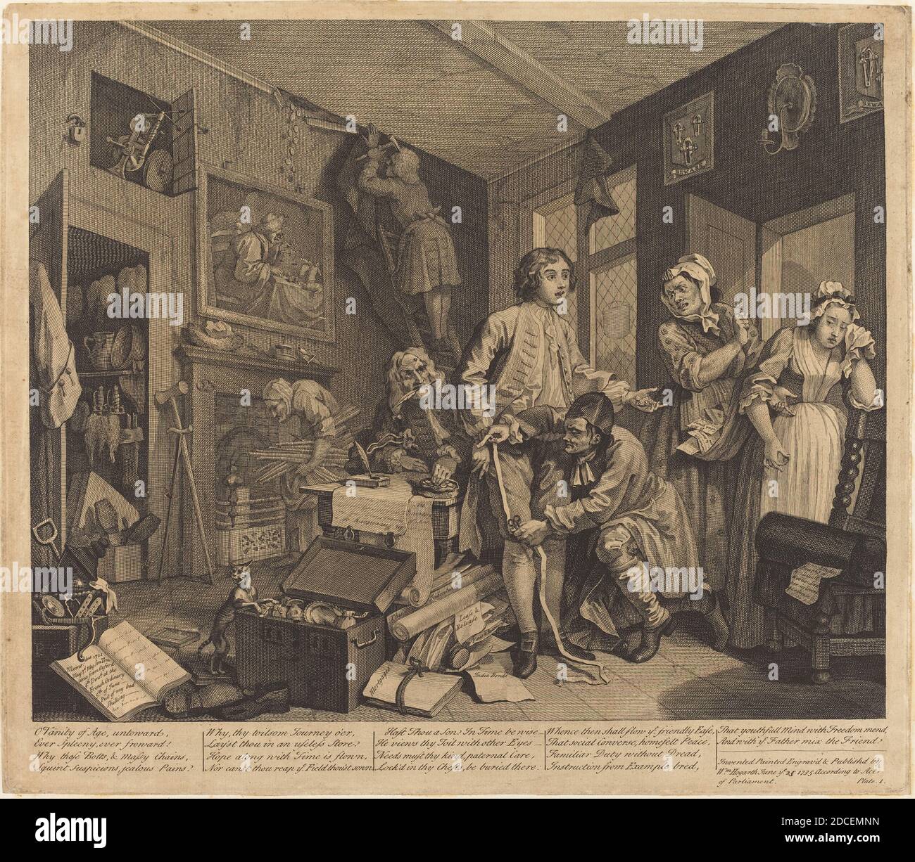 William Hogarth, (artist), English, 1697 1764, A Rake's Progress pl