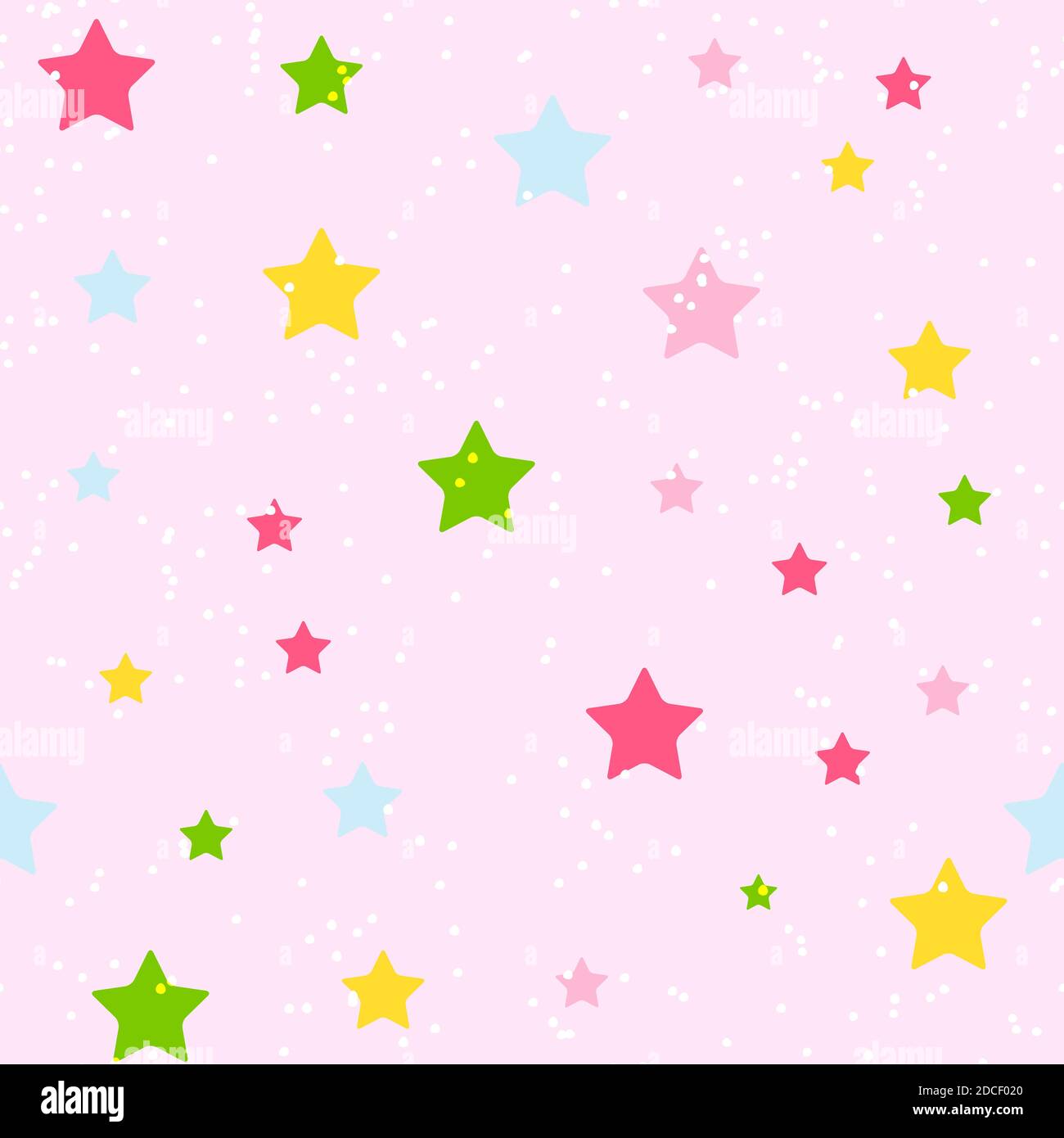 Cute Star Seamless Pattern Background Illustration Stock Photo - Alamy