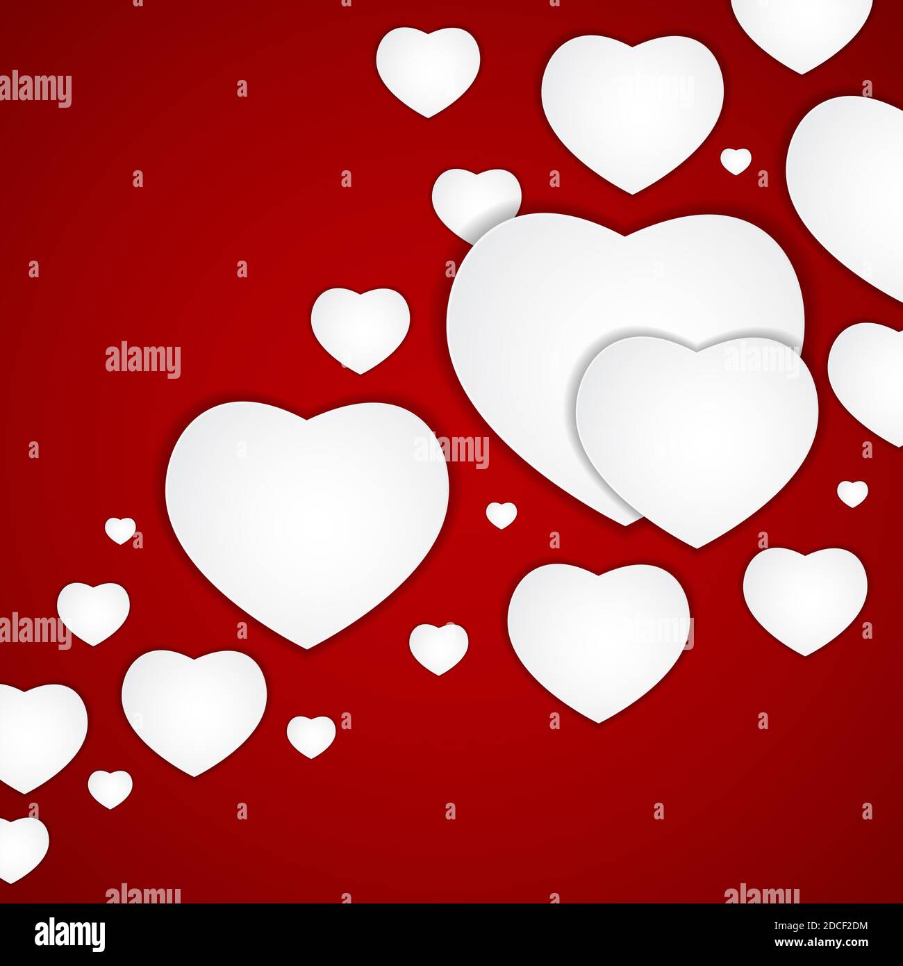 St Valentines Day Greeting Card Illustration Stock Photo - Alamy