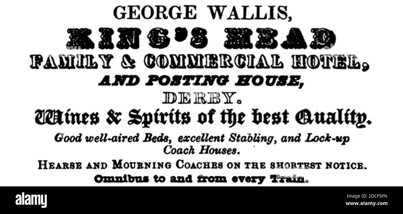 King's Head Derby Stock Photo Alamy