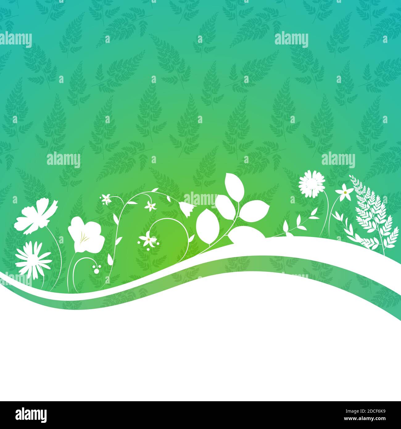 Abstract Natural Spring Background with Flowers and Leaves ...