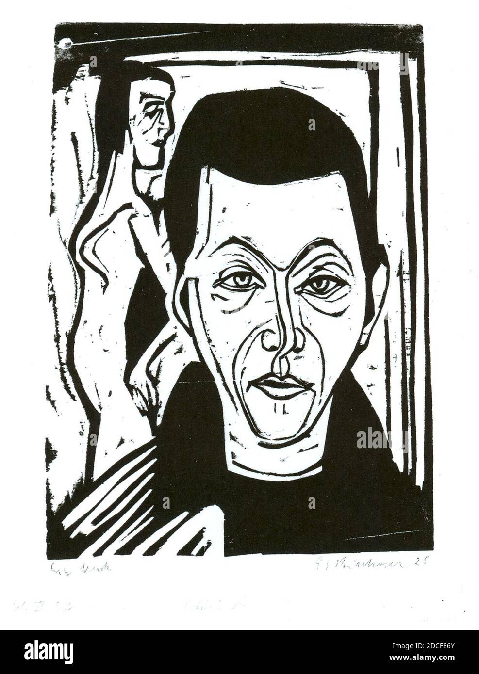 Kirchner Männerkopf Sebstbildnis 1926 Stock Photo Alamy