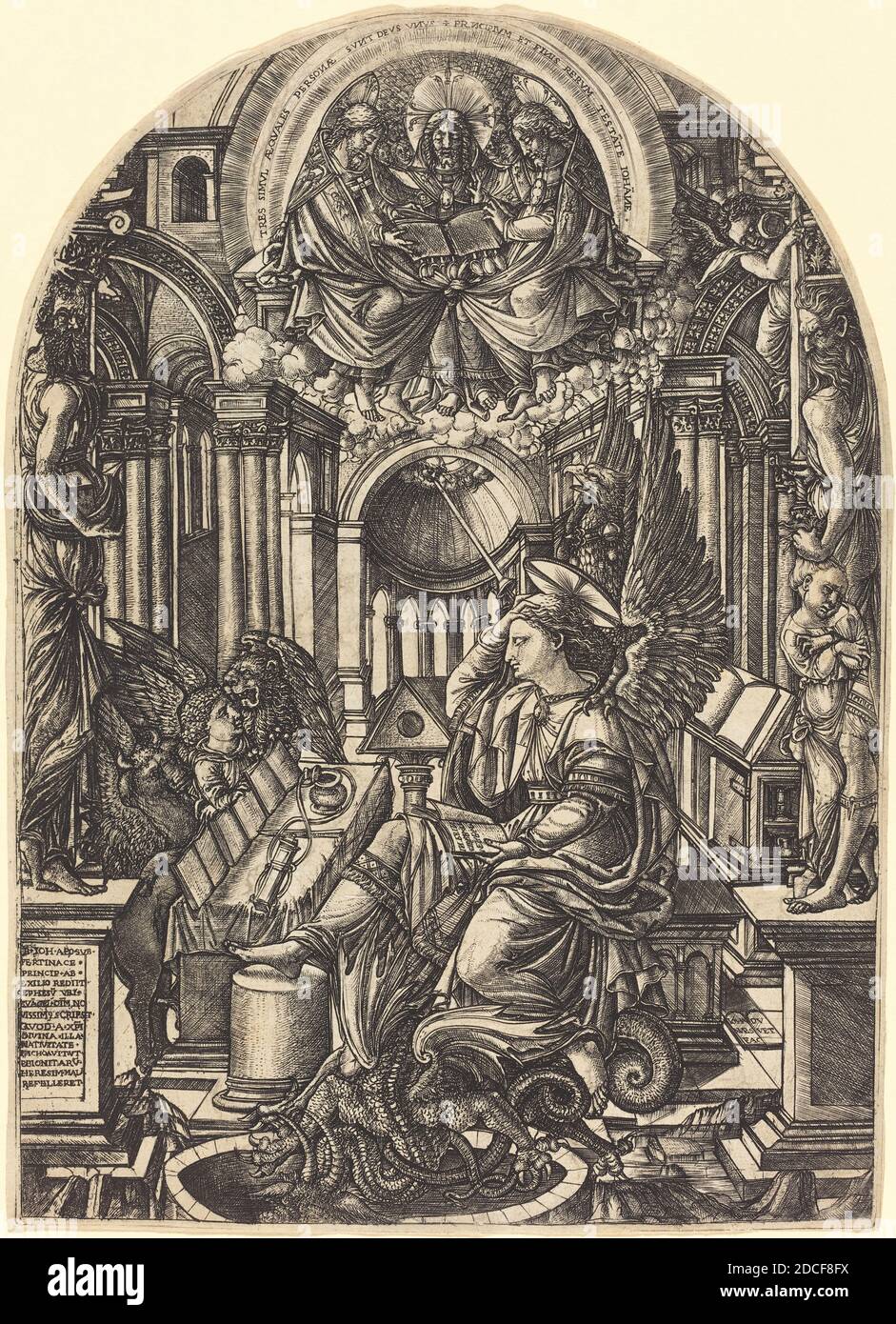 Jean Duvet, (artist), French, 1485 - c. 1570, The Revelation of Saint John  the Evangelist, L'Apocalypse figurée, (series), c. 1555, engraving Stock  Photo - Alamy