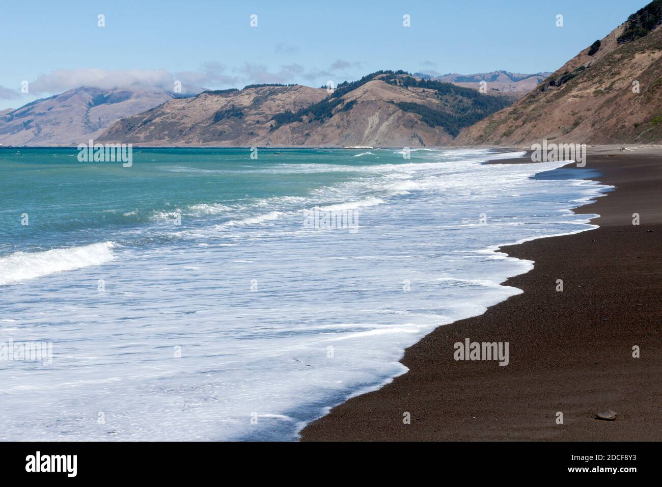 Surfline at Mattole Beach and the California Lost Coast. Stock Photo