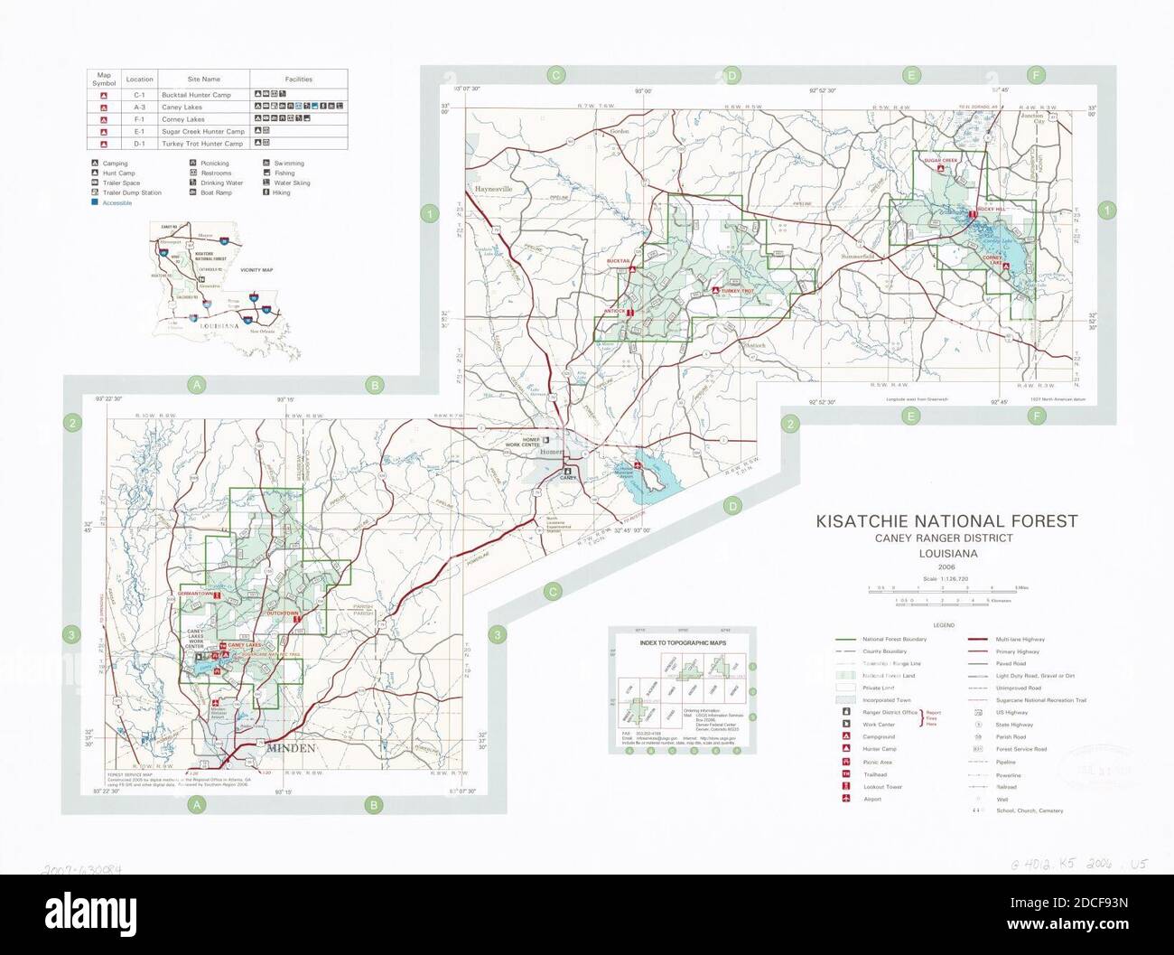 Kisatchie National Forest, Caney Ranger District, Louisiana 2006 Stock Photo Alamy