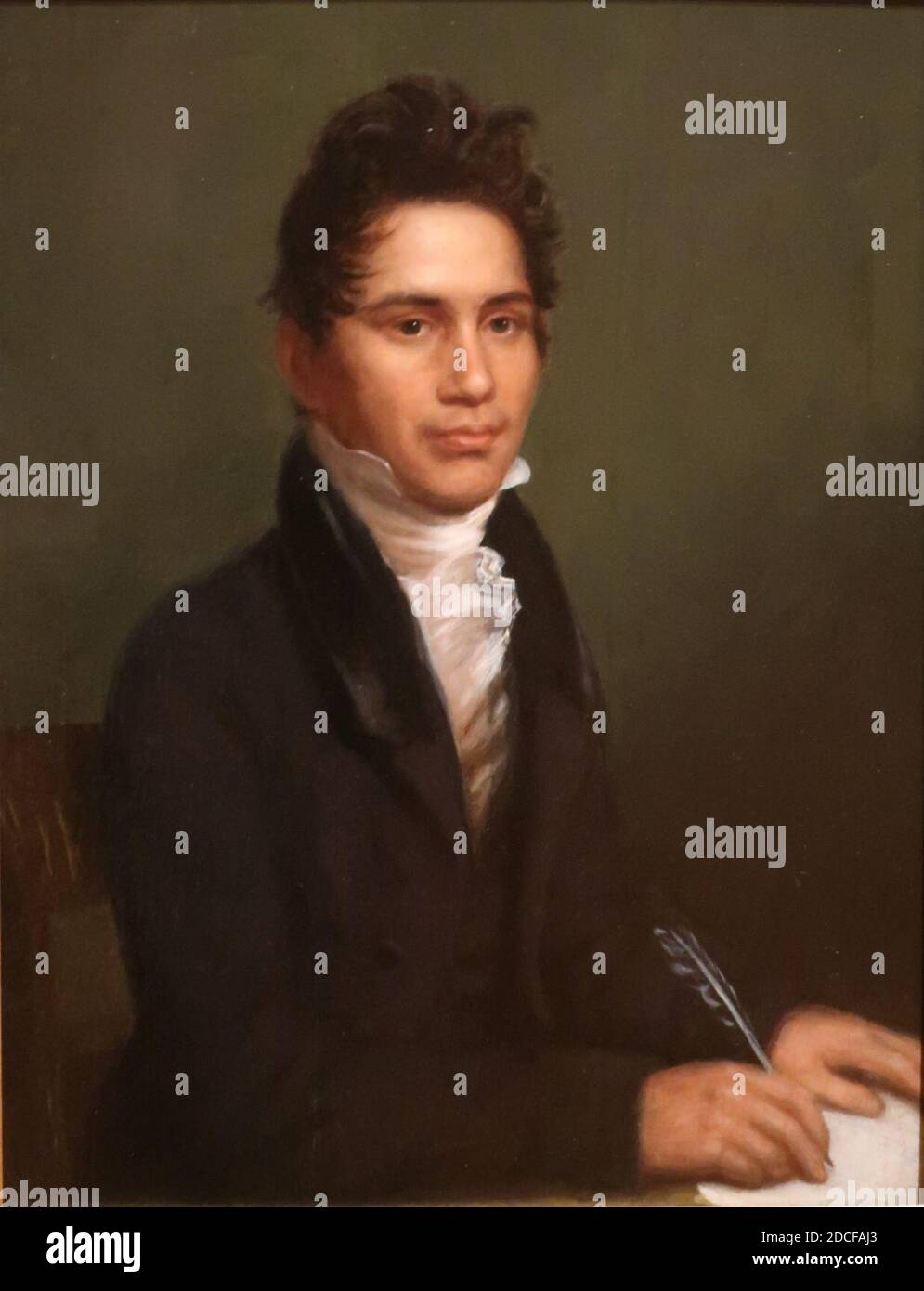 Portrait of John Ridge by Charles Bird King, 1825 Stock Photo - Alamy