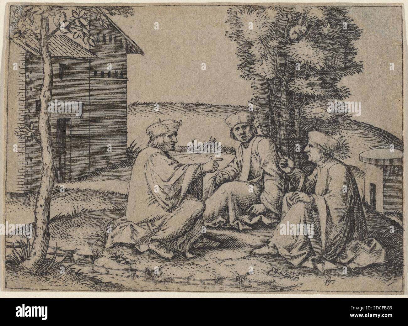 Mark Raimondi Marcantonio Raimondi, (artist), Roman, c. 1480 - c. 1534, The Three ...