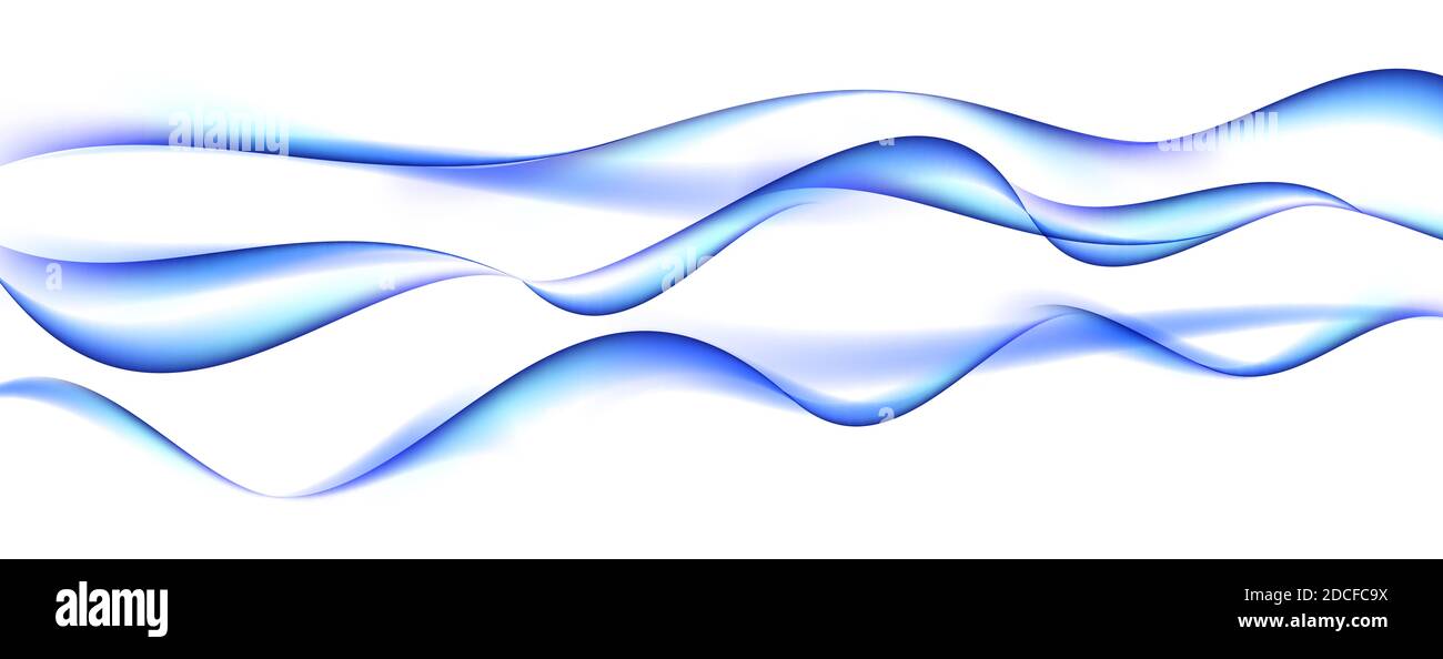 Abstract Wave on White Background. Illustration Stock Photo - Alamy