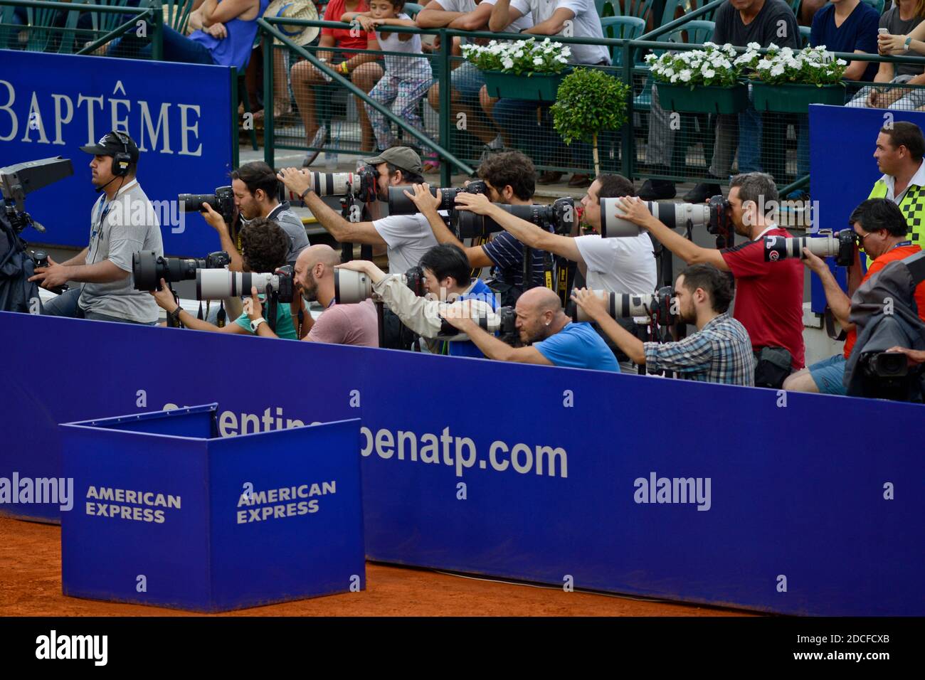 Photographers at the Argentina Open 2017, Buenos Aires Stock Photo