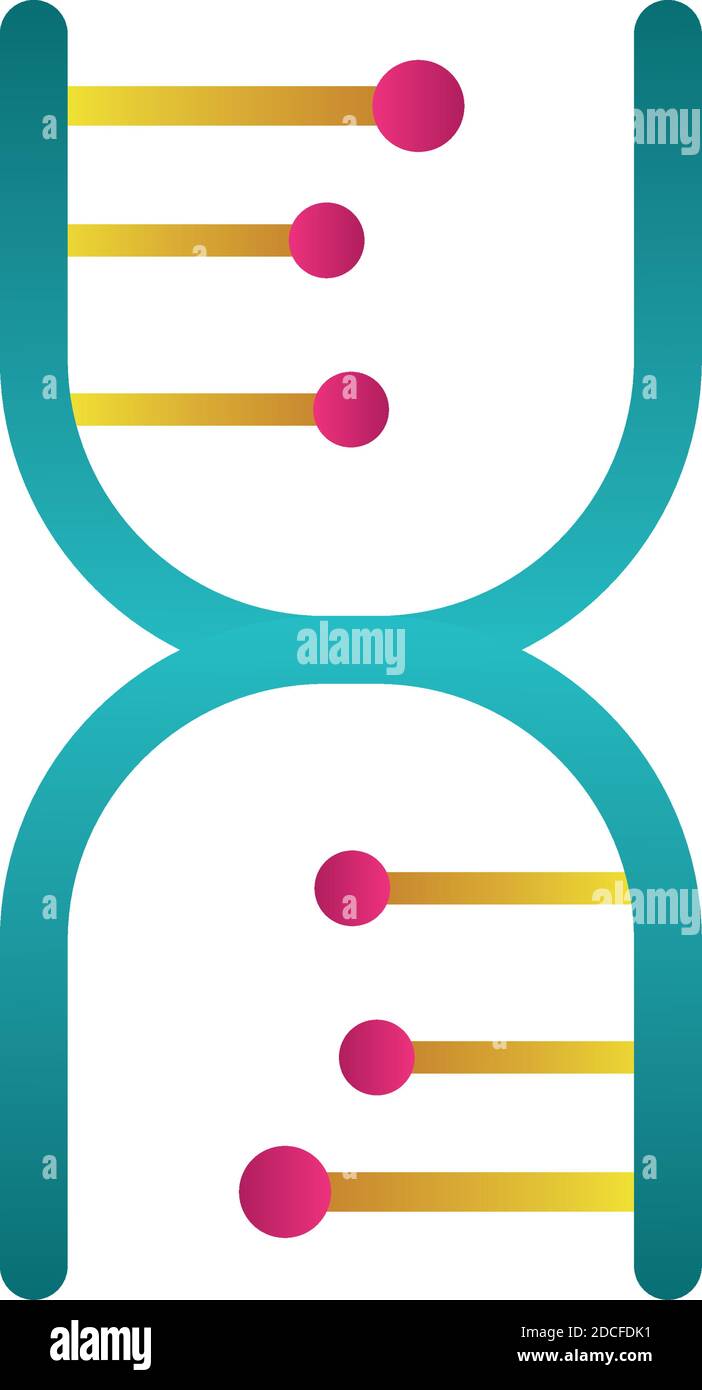 dna molecule structure isolated icon vector illustration design Stock ...