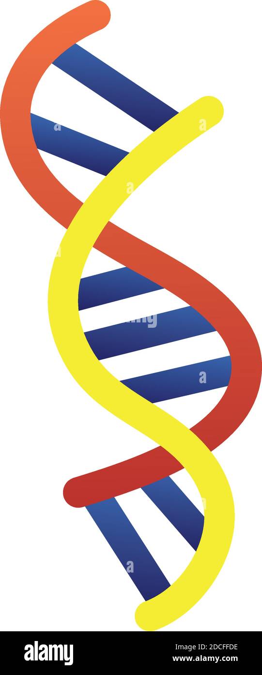 dna molecule structure isolated icon vector illustration design Stock ...