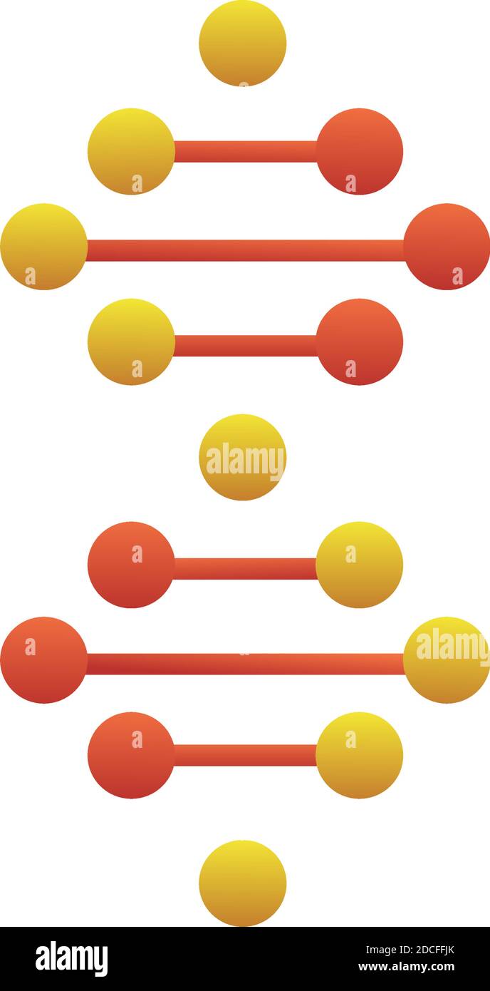 dna molecule structure isolated icon vector illustration design Stock ...