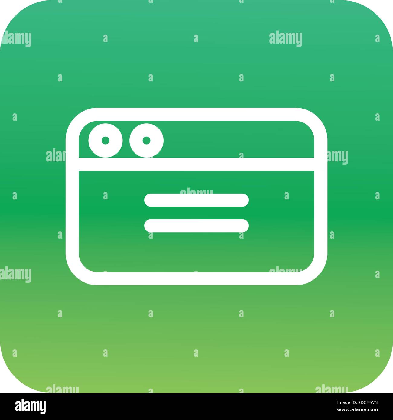 web template interface block gradient style icon vector illustration ...