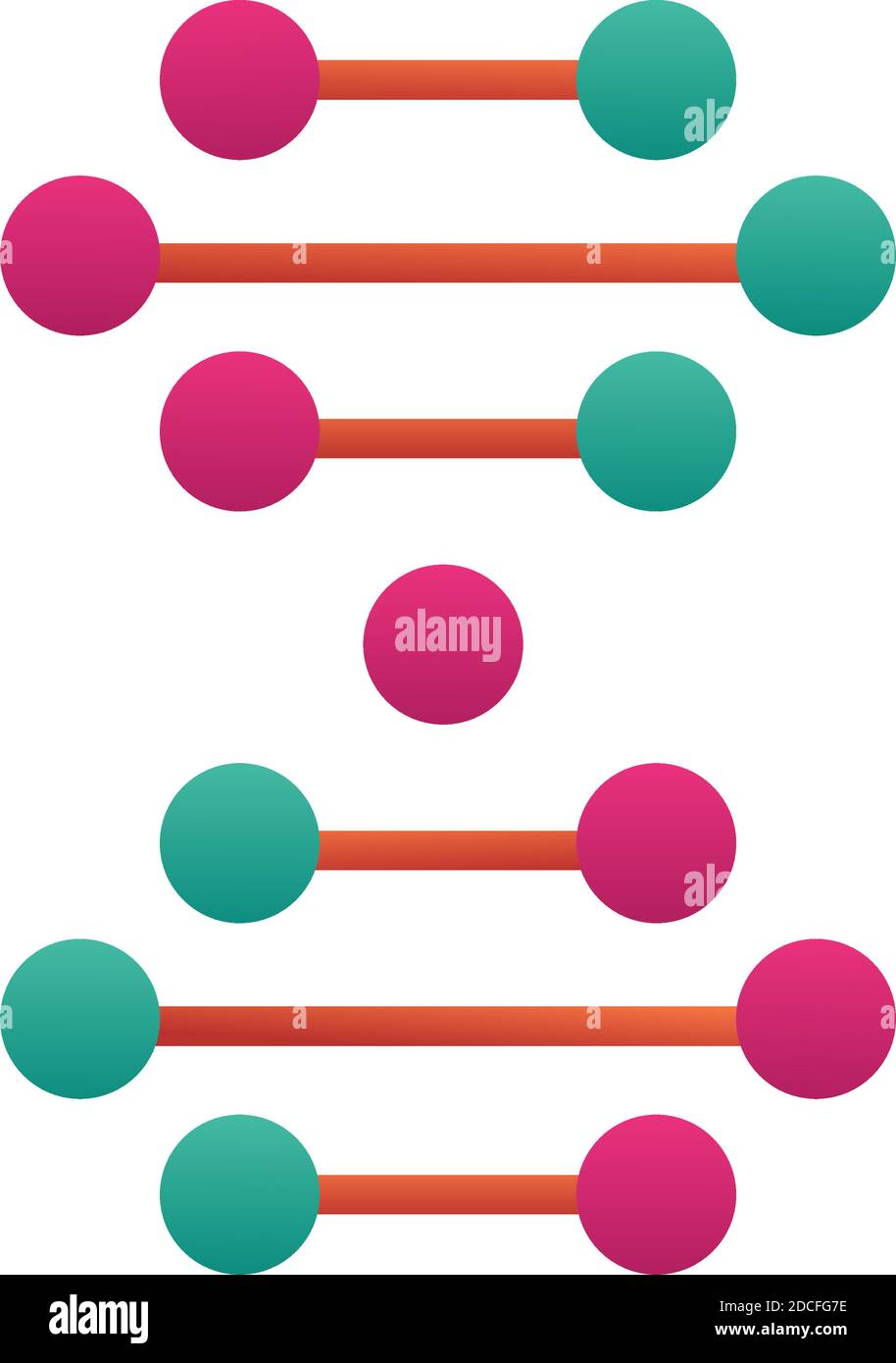 dna molecule structure isolated icon vector illustration design Stock ...