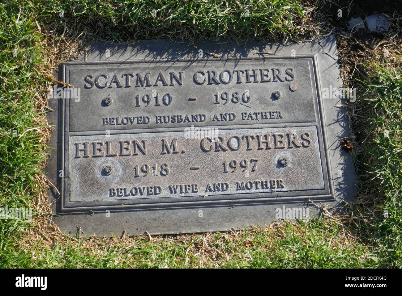 Los Angeles, California, USA 19th November 2020 A general view of atmosphere of Scatman Crother's Grave at Forest Lawn Memorial Park on November 19, 2020 in Los Angeles, California, USA. Photo by Barry King/Alamy Stock Photo Stock Photo