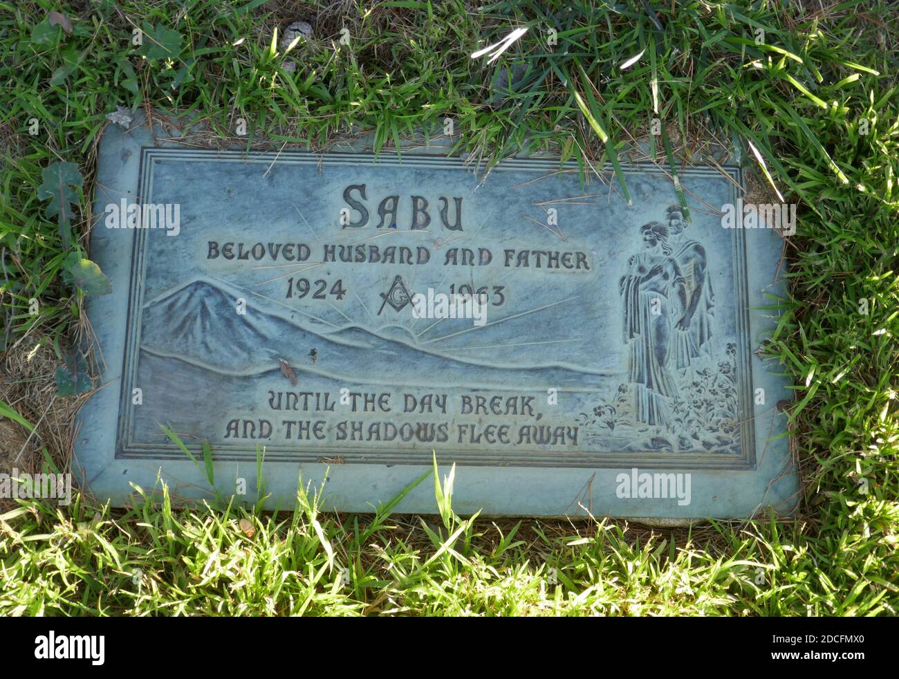 Los Angeles, California, USA 19th November 2020 A general view of atmosphere Sabu Dastagir's Grave at Forest Lawn Memorial Park Hollywood Hills on November 19, 2020 in Los Angeles, California, USA. Photo by Barry King/Alamy Stock Photo Stock Photo