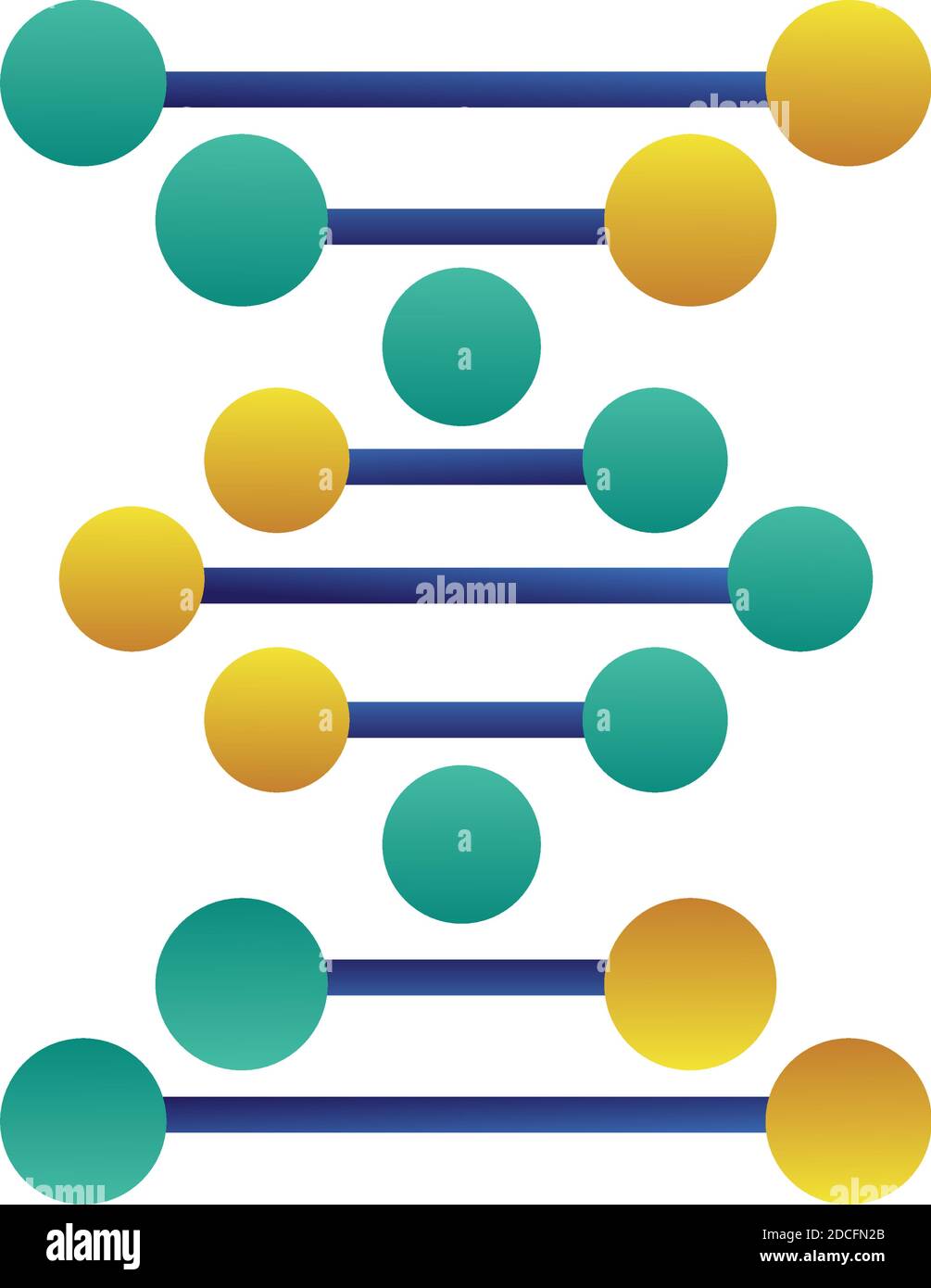 dna molecule structure isolated icon vector illustration design Stock ...