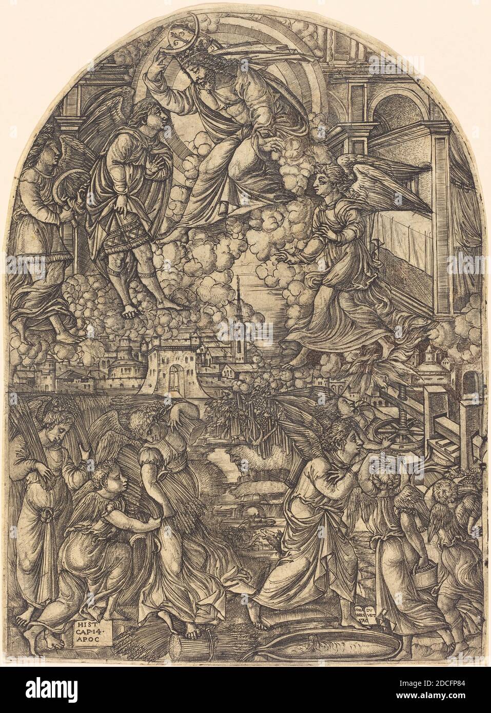 Jean Duvet, (artist), French, 1485 c. 1570, The Winepress of the