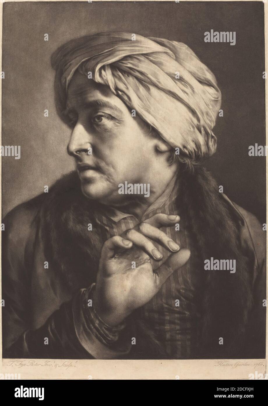 Mezzotint With Some Engraving On Laid Paper High Resolution Stock Photography And Images Alamy