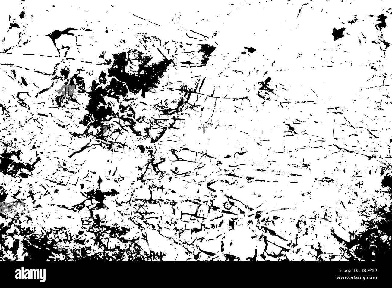 Black and white marble cracks simple texture. Vector illustration. Stock Vector