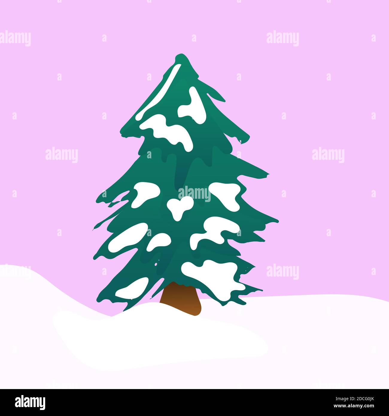 White fir tree Stock Vector Images - Alamy