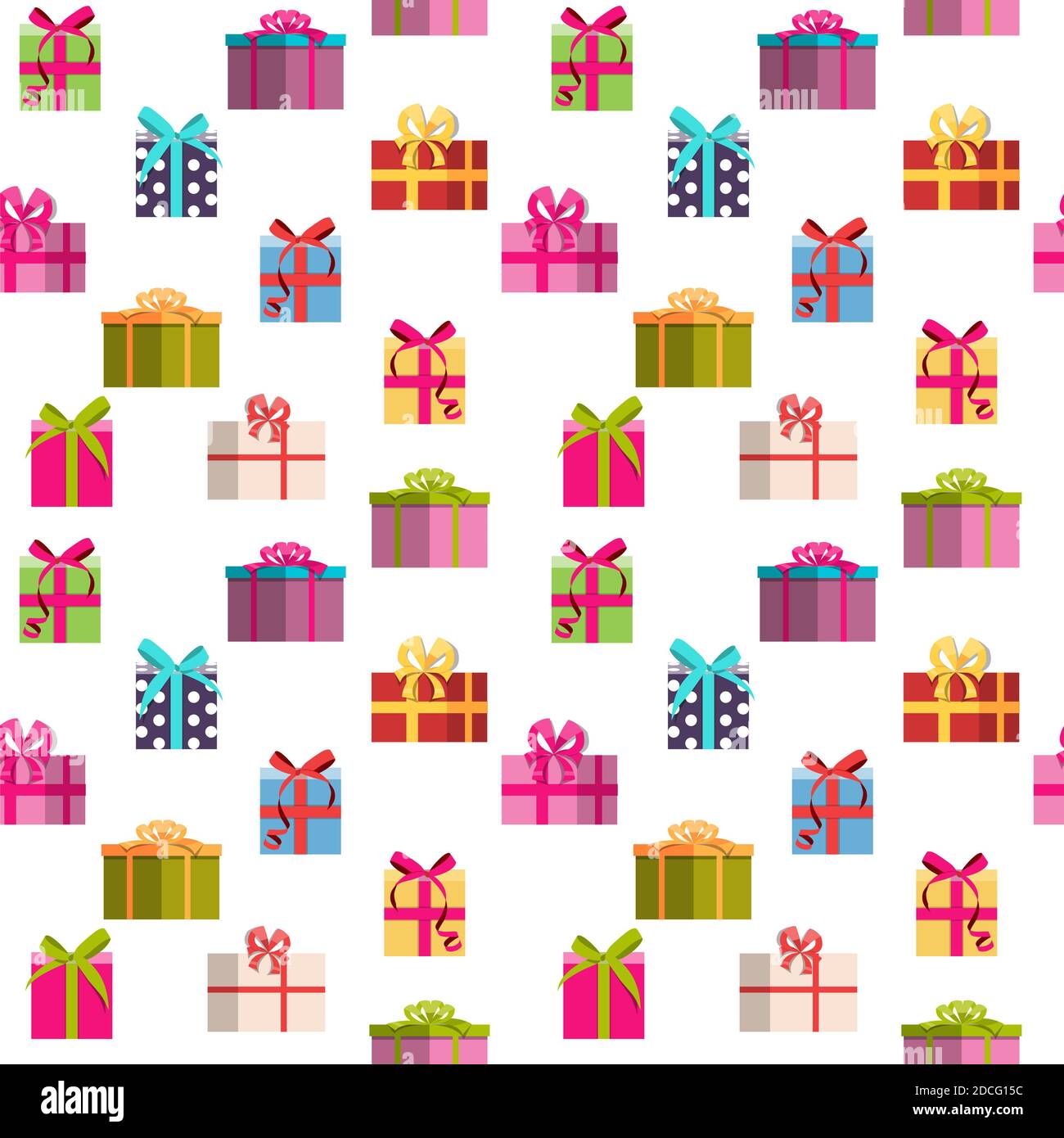 Gift Box Holiday Seamless Pattern Background Illustration Stock Photo ...