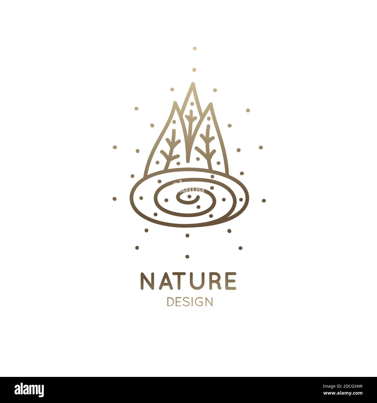 Logo forest lake Stock Vector Image & Art Alamy